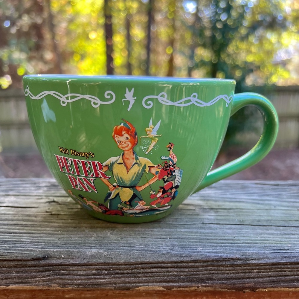 Disney Store Vintage Peter Pan Large Ceramic Mug